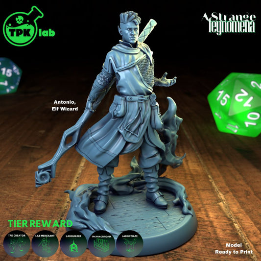 Antonio, elf wizard