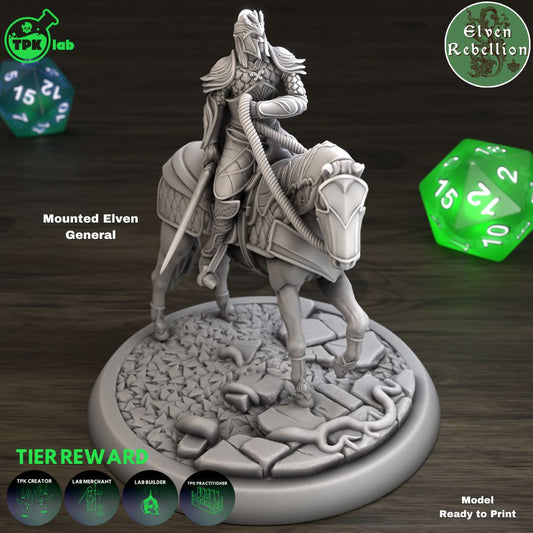 Mounted Elven General