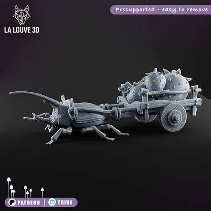 Cart and beetle