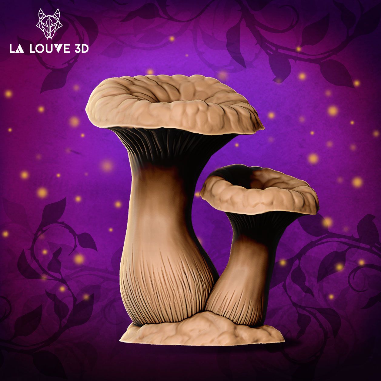 Fairy mushrooms and darkness creatures
