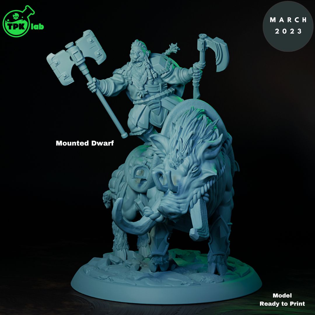 Dwarf on Boar