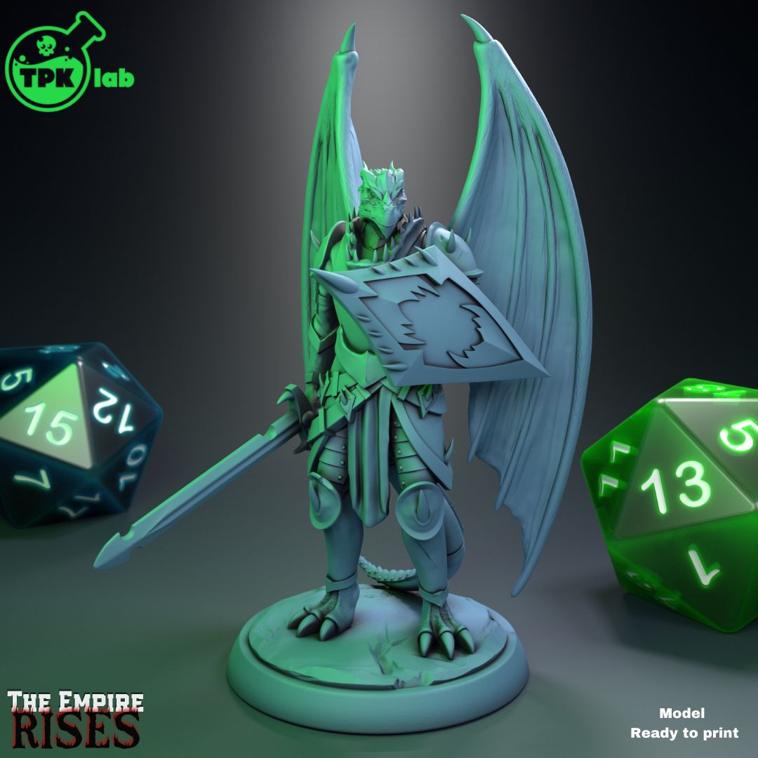 Winged Dragonborn Soldier