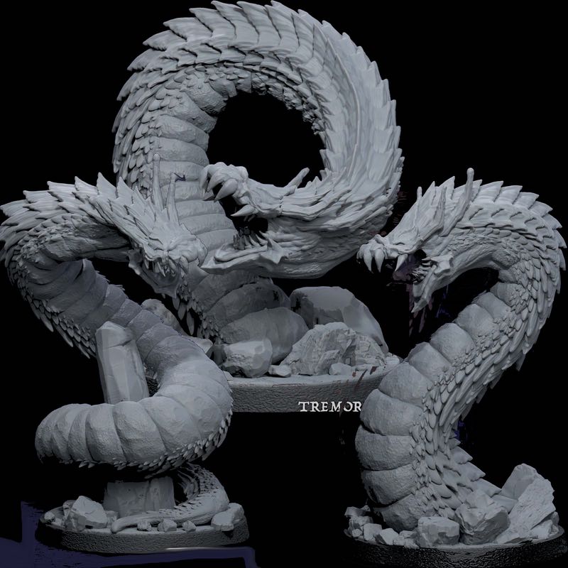 Tremoscale Wurm - Dragon Wyrm